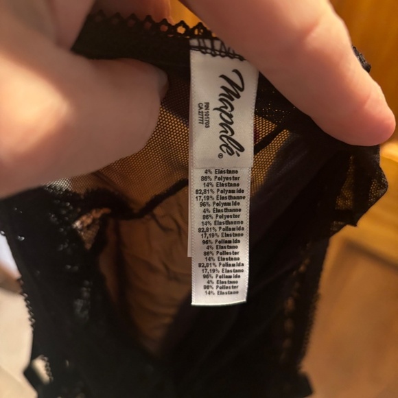 Mapale Lingerie 7487X Babydoll with Matching G String Black L/XL NWT - Picture 6 of 9
